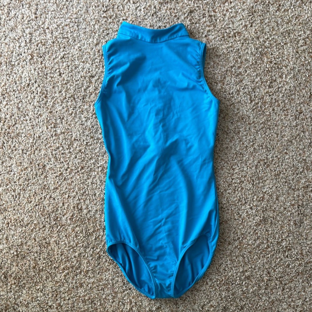 Blue Sleeveless Leotard